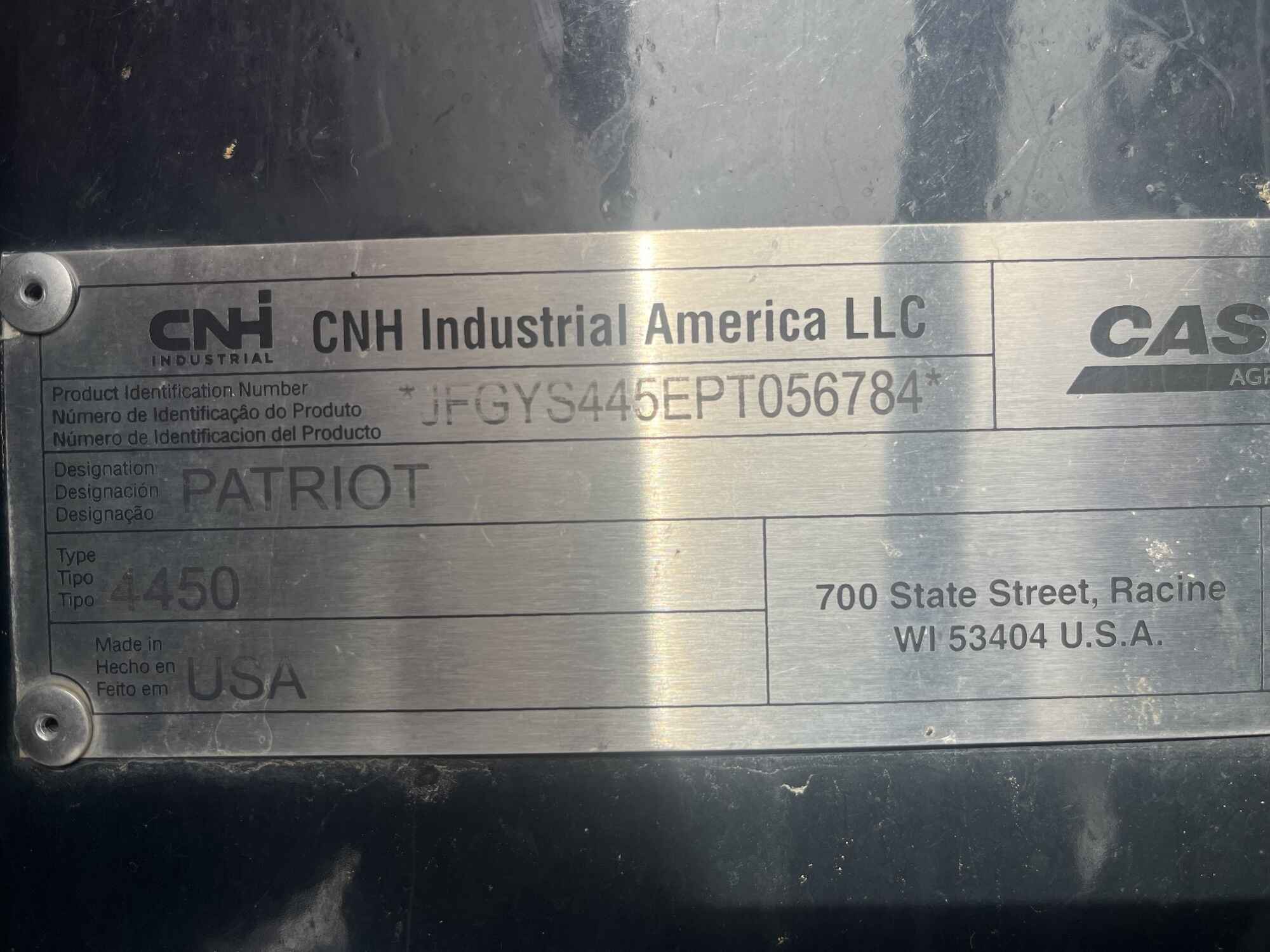 2023 Case IH Patriot 4450 Sprayer