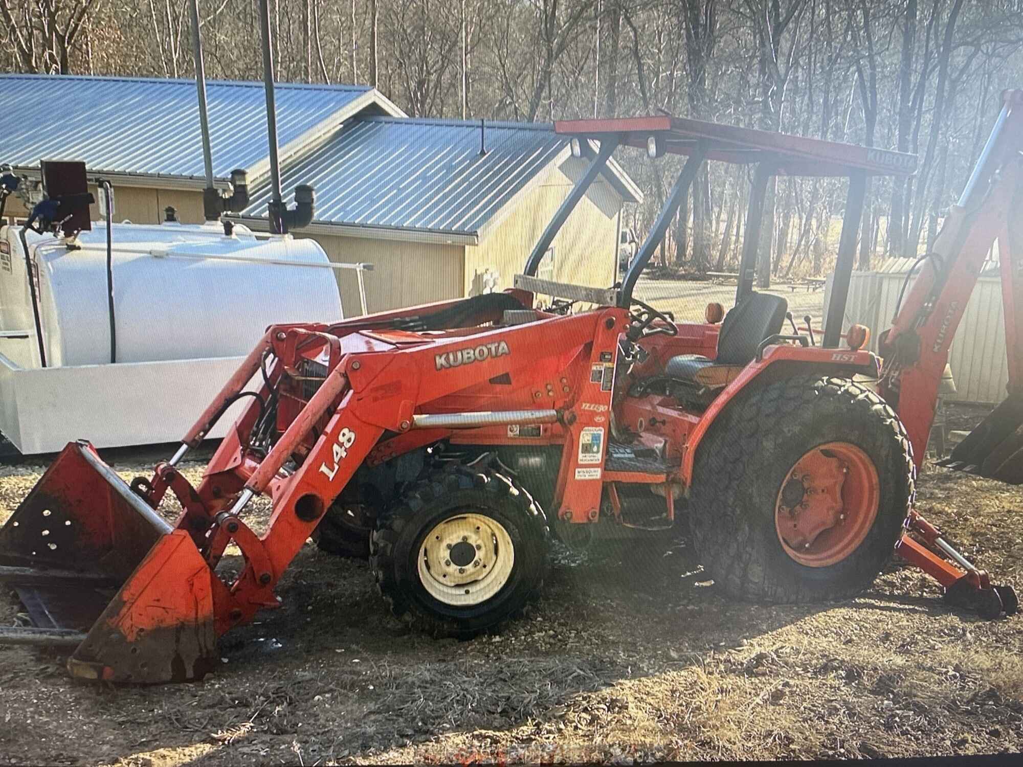 2004 Kubota L48 Tractor Loader Backhoe